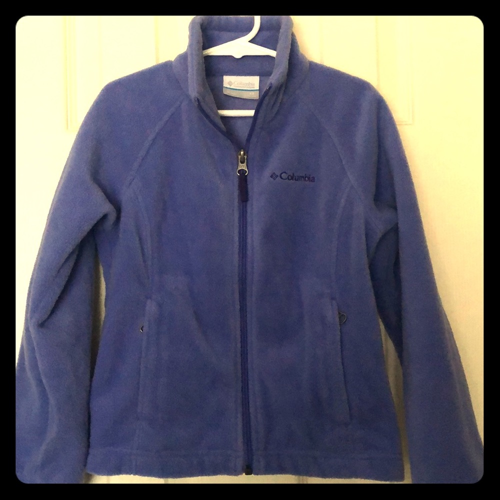 Columbia Girls Purple Fleece Zip Jacket